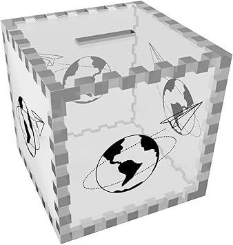 Avion de Papel Mundo Caja de Dinero / Hucha (MB00062231): Amazon.es: Juguetes y juegos