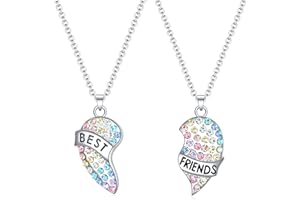luomart Best Friends Necklace Gift,Heart BFF Friendship Necklaces Jewelry Gifts for Women