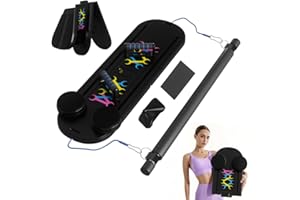LYFDUW Multifunctional Pilates Board，Pilates Reformer Sets, Foldable Abdominal Core Trainer for Home Workout, 6 in 1 Portable Pilates Reformer Machine for Full-Body Exercise