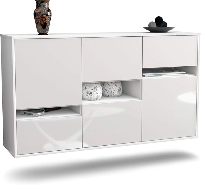 Dekati Sideboard Hayward hängend (136x77x35cm) Korpus Weiss matt