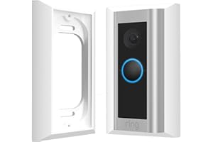Hidden River Lab Ring Doorbell Mount Genuine Wall Plate for Ring Wired Doorbell PRO - Premium Adapter Plate - White