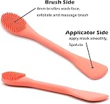 RamPula Silicone Face Mask Brush Dual End Spatula & Bristle Scrubber view 4