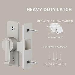 90 Degree Barn Door Lock Latch – Zinc Alloy