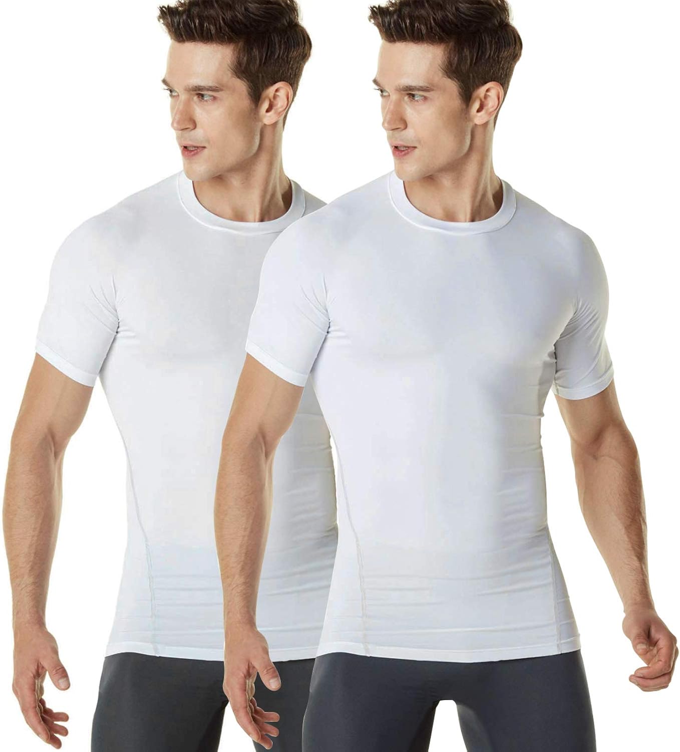 Pack of 2 Heated Body Warmer Thermal Top for Men Short