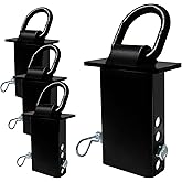 gemigard 4PCS Heavy Duty Adjustable Stake Pocket D Ring Tie Down Anchor with 1/2" Hitch Pin Fit for Flatbed Trucks and Trailers with Standard 2" x 4" Stake Pockets,16200LBS