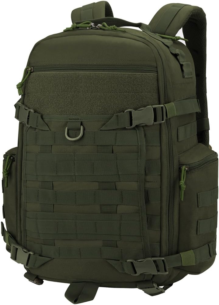 Mardingtop 40L Tactical Backpacks Molle Hiking daypacks for Camping Hiking Military Traveling M6134-Army Green