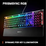 SteelSeries Apex 7 Mechanical Keyboard OLED Display Red Switch German QWERTZ view 4