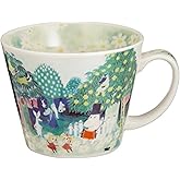Moomin Valley Water Color Soup Mug Cup Yamaka Japan