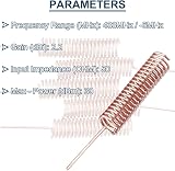 DAOKAI 10x 433MHz Helical Spring Antenna 2.2dBi Direct Weld for Wireless Data view 3