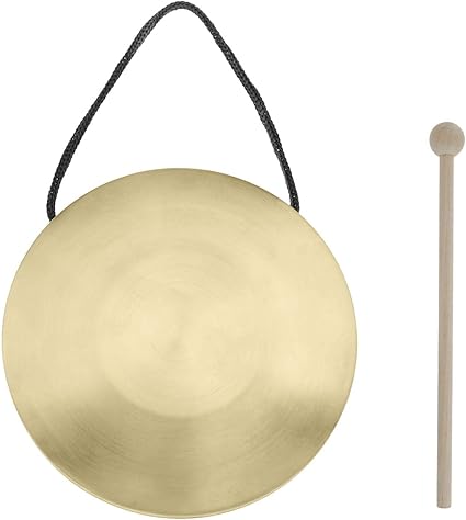 Amazon Com Gong With Drumstick Mini 6inch Handmade Brass Musical Chinese Feng Percussion Instrument Game Shows Stage Prop Toy Classroom Musical Instruments