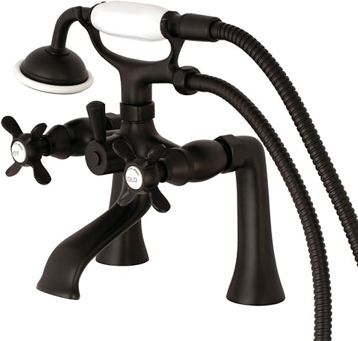 Kingston Brass Ks288mb Essex 2 Handle Wall Mount Clawfoot Tub