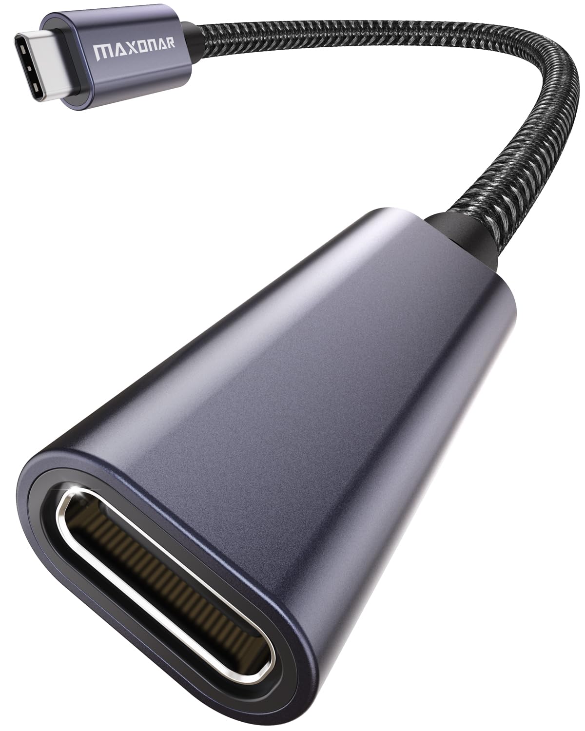 Maxonar USB C Extension Cable 0.3M/30CM New Version USB3.2 (20gbps) Type C Male to Female Extension Charging & Sync for Mac Book Pro 2022 M2 Pro M1 Max Galaxy S23/S22/S21/Note 20 Pixel 8 Tab S9 Grey