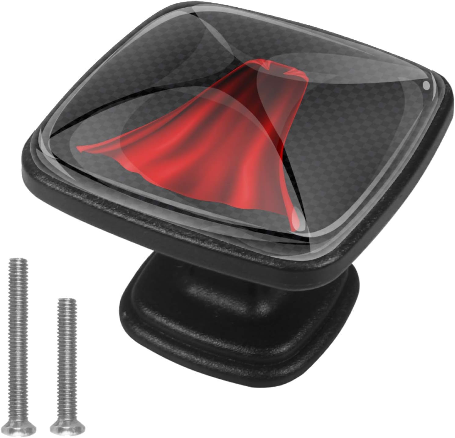 Perillas de estantería Capa roja Perillas de gabinete Soporte Perillas