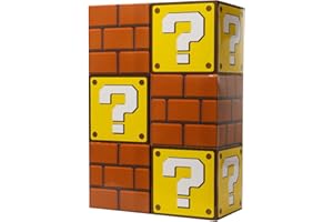 SUYEPER 6PCS Big Party Boxes for Children's Birthday Parties - Question & Brick Boxes Game & Favor Props (11.8 x 11.8 Inch)