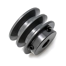 QWORK Double Groove Pulley/Sheave, 2.5"OD
