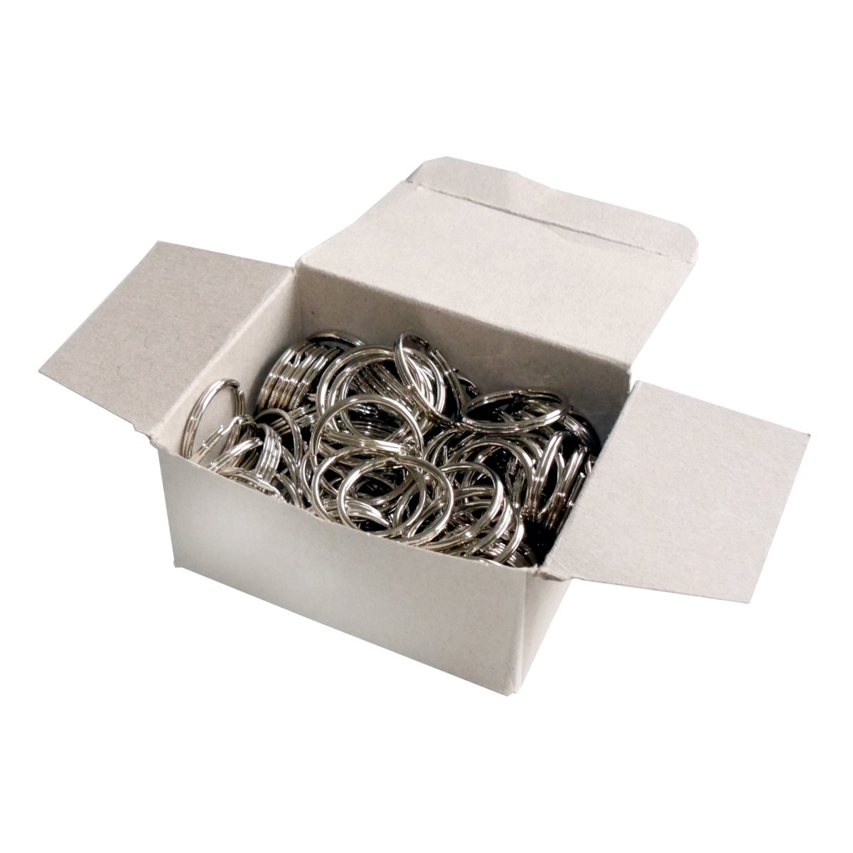 Wedo 2623016 Key Rings Metal Rings Diameter Shiny Nickel-Plated Pack of 100 Silver 31 mm