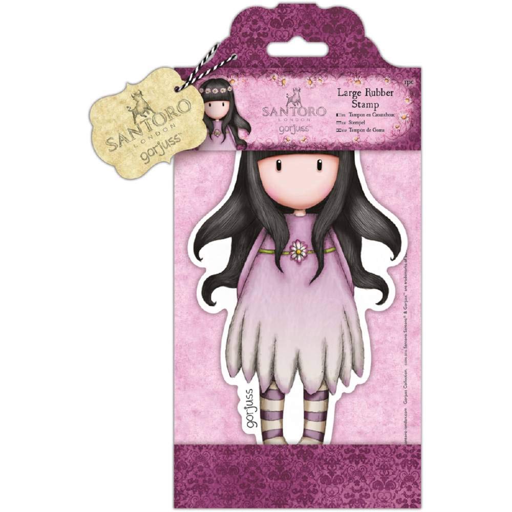 Santoro gorjuss Opps-A-Daisy Large Rubber Stamp, One Size, Black