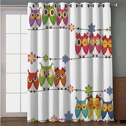 Amazon Com Blackout Patio Door Curtain Kids Cute Angry Amusing