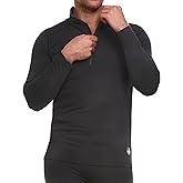 Body Glove Mens Thermal Top Warm Winter Shirt Collared Long Sleeve Thermal Undershirt for Men