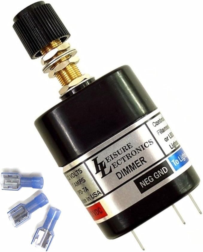 Amazon.com : Leisure Lectronics 12 Volt PWM Light Dimmer Switch, 12V