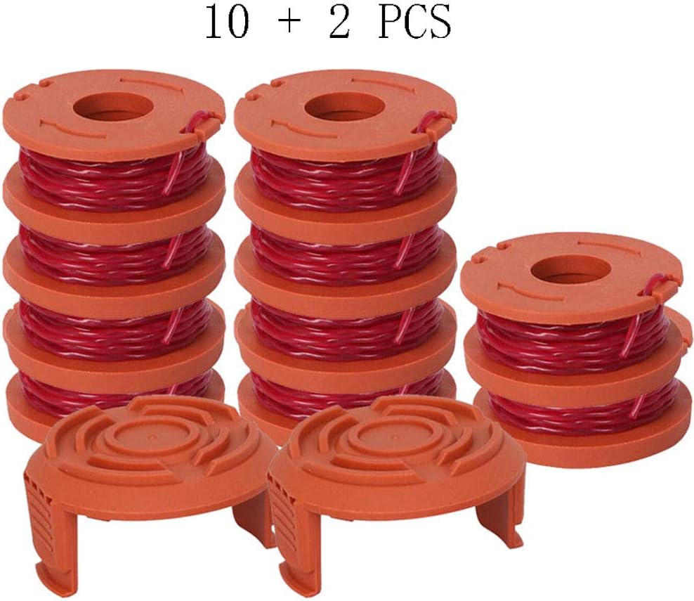 WA0010 Spool, WA0010 Replacement Trimmer Spool for Worx Grass Trimmer Spool Line .065" 10ft - for Worx WG180 WG163 Weed Wacker Eater String with WA6531 GT Spool Cover 50006531 by BOOTOP: Garden & Outdoor