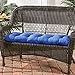 Greendale Home Fashions 44-Inch Indoor/Outdoor Swing/Bench Cushion, Marine Blue