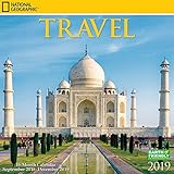 National Geographic Travel 2019 12 x 12 Inch Monthly Square Wall Calendar by Zebra, Scenic Nature Photography Travel by 