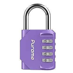 Puroma 1 Pack Combination Lock for Locker 4 Digit