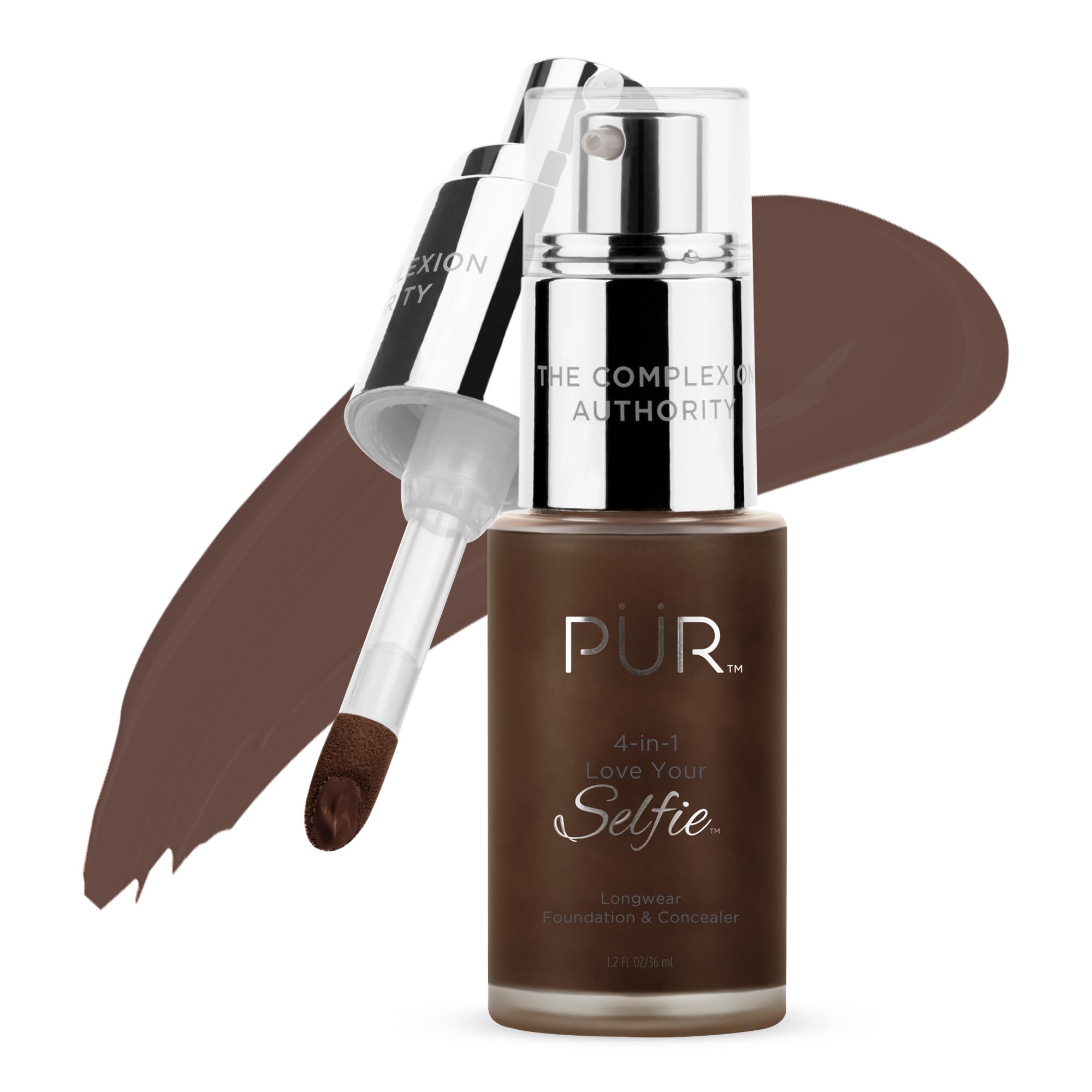 ‎Pür 4 in 1 Love Your Selfie Longwear Foundation & Concealer - Dpn5 Medium to Full Coverage Vegan Friendly Make Up Shades - 30ml