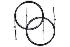 Atesilor 2pcs Boat Throttle and Shift Cables Compatible with Mercury MerCruiser Marine Force Outboard Engine 600A/4000 Series Controller(Gen 1/CC179xx, Gen2/CC189xx)