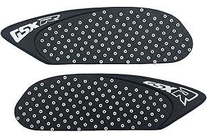 ZXXM White Gas Fuel Tank Pad Traction Side Fuel Knee Grip Decal Compatible with Suzuki GSXR 600 750 2006-2007
