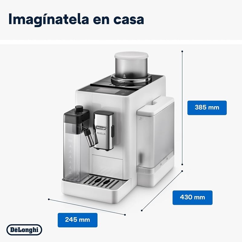 Rivelia - Cafetera Superautomática 16 Bebidas Blanco