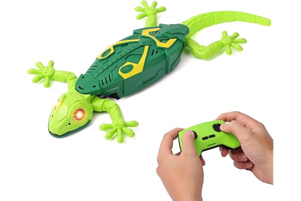 Envyvip RC Wall Crawler Gecko, Rechargeable Remote Control Robot Kids Toys, Wall Climbing Funny Prank Toys Birthday Gifts for