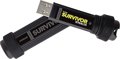 Corsair Flash Survivor Stealth 128GB USB 3.0 Rugged Waterproof Drive Black