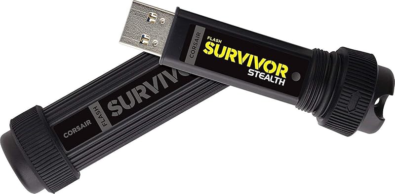 Corsair Flash Survivor Stealth 128GB USB 3.0 Rugged Waterproof Drive Black