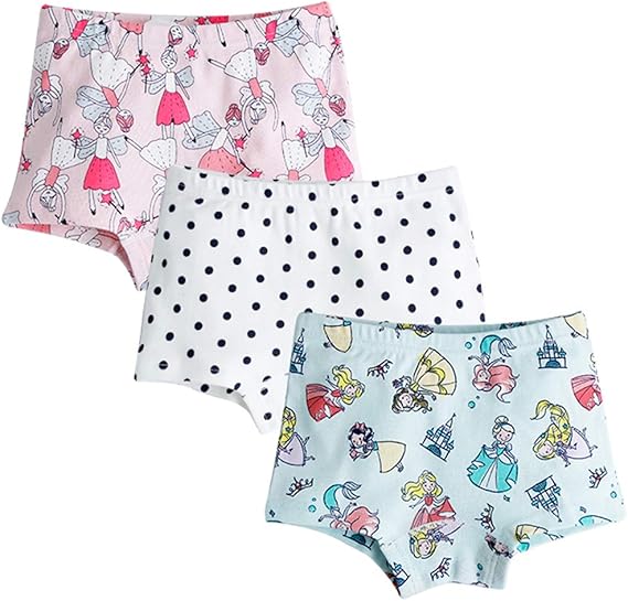 Amazon 女の子 パンツ 綿100 通気 柔らかい 女児 ショーツ 着心地がいい 下着 キッズ キッズ ガールズ 短パン 子供 可愛い プリントショーツ 3枚セット 人魚姫 風船 100 110 1 130 140 150 Ou Ou ショーツ 通販
