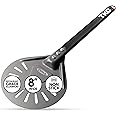 TKC 8" Perforated Pizza Peel - Professional Aluminum Pizza Turning peel - Long Handle Metal Pizza Spatula for Indoor and Outdoor - Lightweight Non-Stick Pizza Turner - Ooni Pizza Oven Accessories