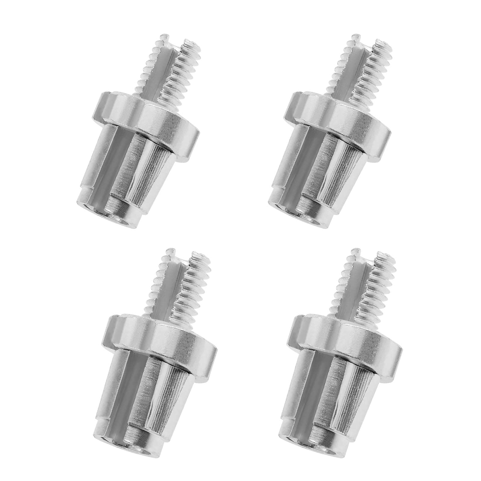 The Lord of the Tools 4pcs M7 7mm Brake Lever Adjusting Regulator Screws for Mountain Road Bike MTB Bikes Cable Adjusters Bolts Brake Parts Aluminum Alloy Silver M7x26.6x14.6mm
