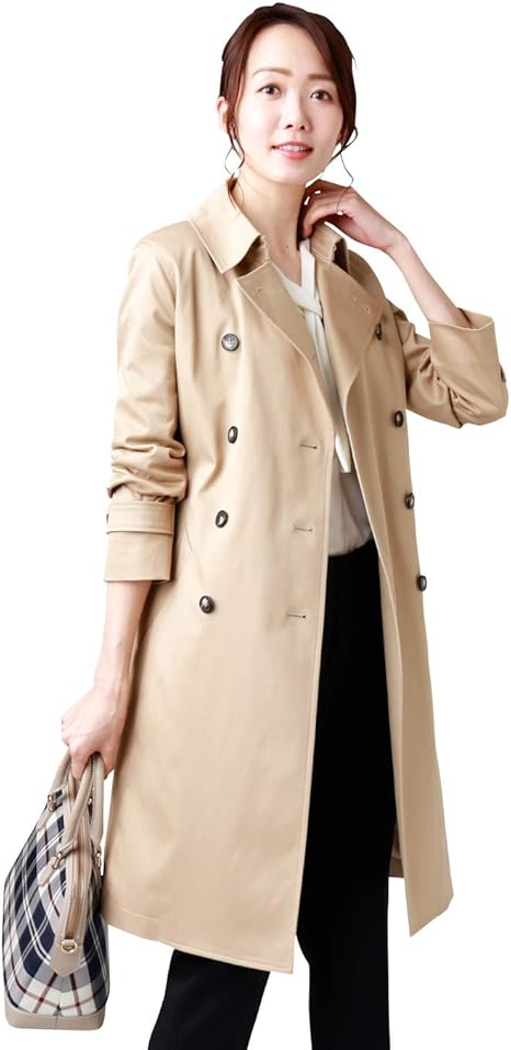 Amazon ニューヨーカー コート ストレッチ ライナー付き トレンチ ベージュ 9号 コート ジャケット 通販