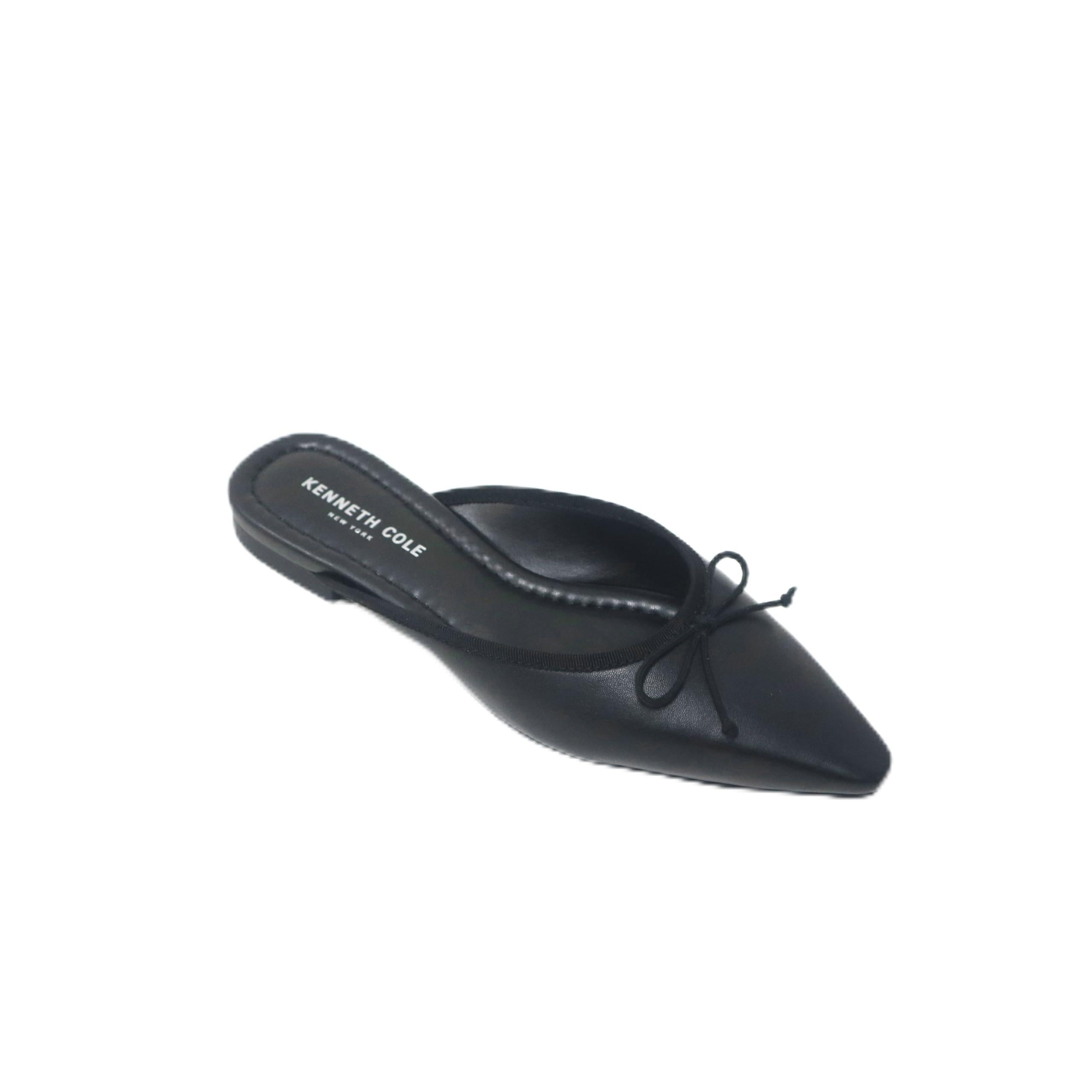 Kenneth Cole Women’s Women’s Fashion Mule, Black Leather, 10