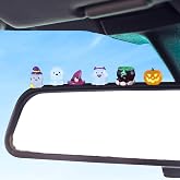 BOVXAWES Cute Luminous Resin Halloween Ghost Car Decor Accessories, Funny Dashboard Decorations, Cute Halloween Ghost Statue Suitable for Cars, Homes, Micro Landscaping and Gardening 6 Pcs