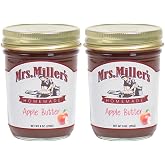 Mrs. Miller's Amish Homemade Apple Butter 9 Ounces - Pack of 2 (No Corn Sugar)