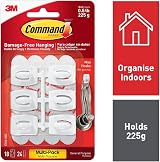 Command Mini Hooks Value Pack 18 Hooks 24 Strips White Damage Free view 2