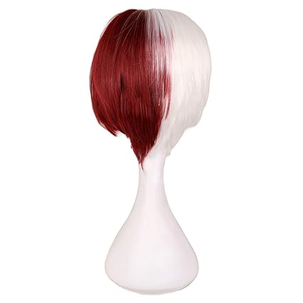 Amazon Com Ydh Wigs Men Short Costume Cosplay Wig Boys Half White
