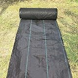 Agfabric 4x50ft Landscape Pro 4ounce Needle-Punched Compound Weed Barrier Fabric,Durable & Heavy-Duty Weed Block Gardening Mat Superior Weed Control for Raised Bed