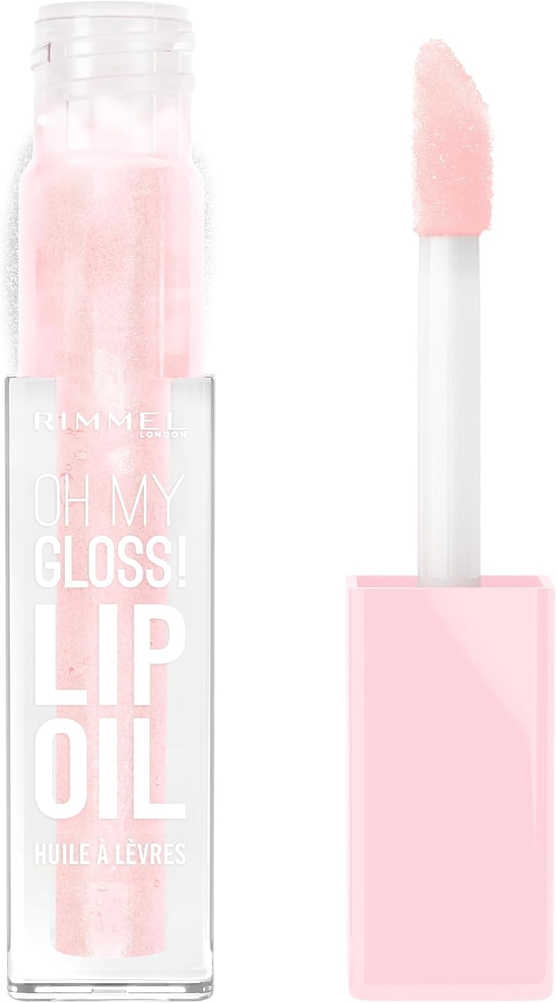 Rimmel Oh My Gloss Lip Oil 005 Pink Sugar Vegan Cruelty Free Hydrates