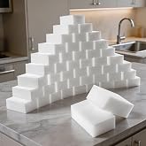 Extra Thick Melamine Foam Sponges, 50 Pack | Extra Thick and Long Lasting, Multi-Functional Household Cleaning, Kitchen Dish Sponge magic eraser shower and tub scrubber