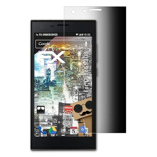 atFolix Blickschutzfilter für Cubot S308 Blickschutzfolie, 4-Wege Sichtschutz FX Schutzfolie