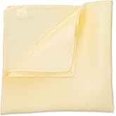 WLLHYF Silk Pocket Squares for Men Handkerchiefs Solid Color 13.7x 13.7 Inch Soft Prefolded Pocket Square White Handkerchiefs