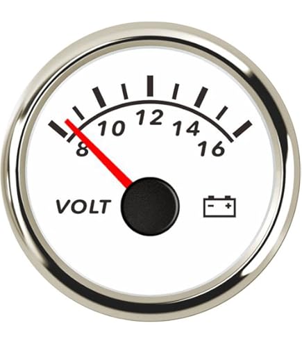 Faria Voltmeter 5,1cm - 20-32 VDC Messgerät Für Boot & Fahrzeug